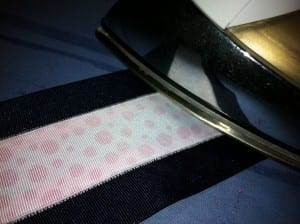 ironedback 300x224 How To Make a Rockin Cheer Bow