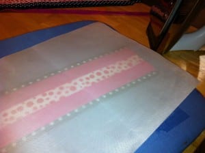 ironedstrips 300x224 How To Make a Rockin Cheer Bow