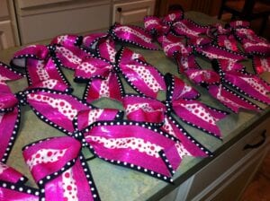 lotsofcheerbows 300x224 How To Make a Rockin Cheer Bow