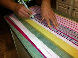 rotarystrips 300x224 How To Make a Rockin Cheer Bow