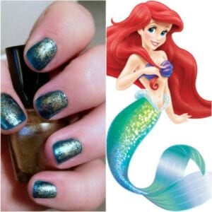 How to Paint Little Mermaid Nails by TotallytheBomb.com