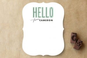 Personalized Stationary from Minted