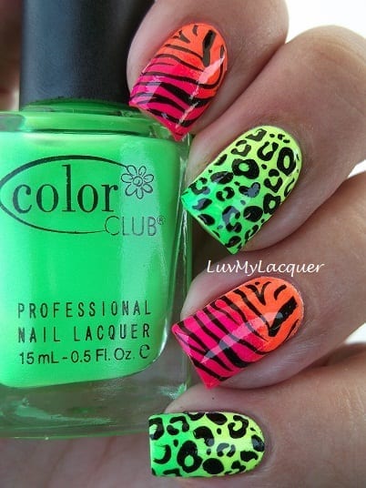 Neon Nails from Luv My Lacquer