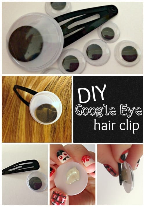 DIY Google Eye Hair Clip from TotallyTheBomb.com